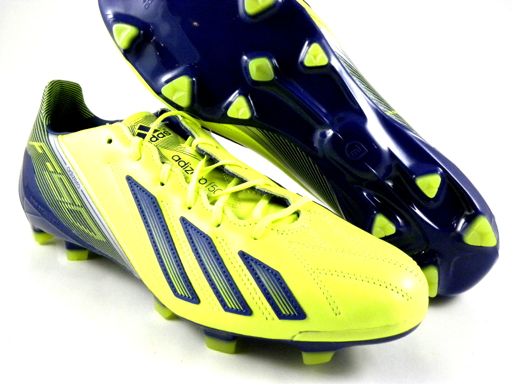 Adidas Adizero F50 TRX FG Gree Lime Leather Soccer Cleats Men Shoes